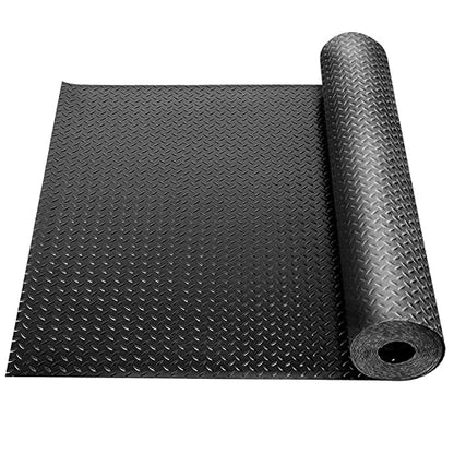 5Ft x 12Ft Rubber Flooring Mats 1.6mm Diamond Plate Flooring Roll