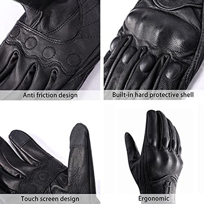 Women Touchscreen Motorcycle Racing Gloves GL016 Black XS