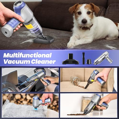 Handheld Car Vacuum Portable Cordless 15000Pa Blue