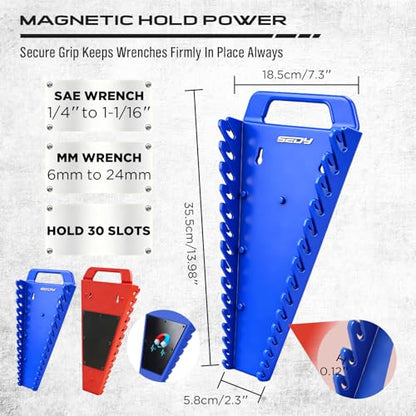 8 Piece Magnetic Socket and Wrench Organizer Set (8 Count)