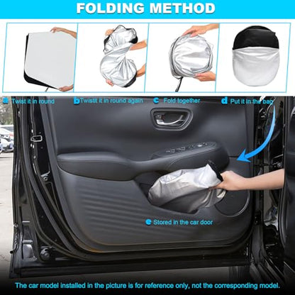 Foldable Front Windshield Sunshade fit for Honda HR