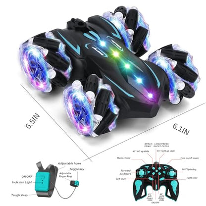 Upgraged Gesture Sensing RC Stunt Car with Lights & Music