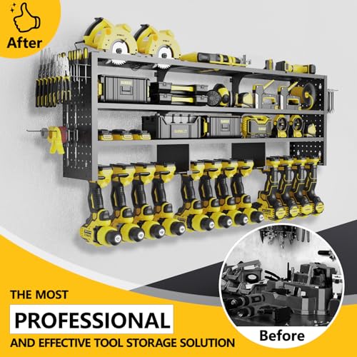49" W Large Power Tool Organizer Wall Mount