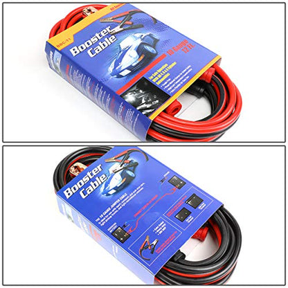 Heavy Duty 12Ft 10Gauge Booster Cables Power Jumper 200AMP Emergency Battery Start Car