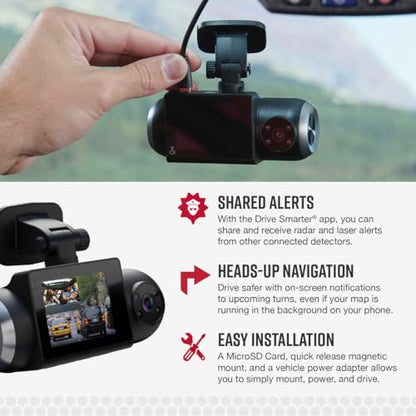 Smart Dash Cam with Interior Cam