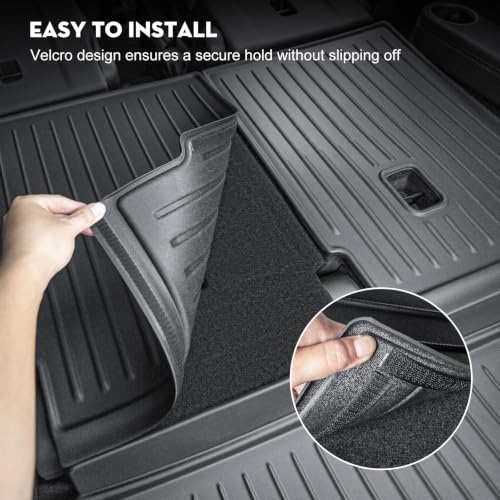 7PCS Floor Mats Trunk Mat &Seat Back Protector for Tesla Model YL 2026