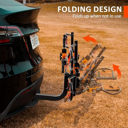 Platform 2 EBike Rack for Car Hitch Bike Rack for SUV RV Trucks Carrier Bicycle Car Racks 2 (2 Count)