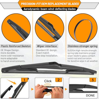Windshield Wiper Blade Replacement for Ford Focus 2012