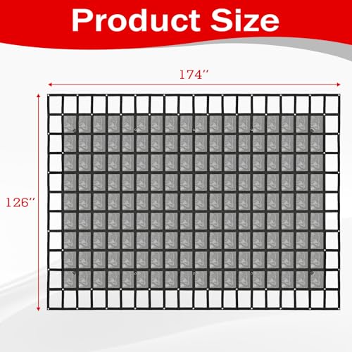 126" x 174" Truck Bed Cargo Net with 1500LBS Capacity
