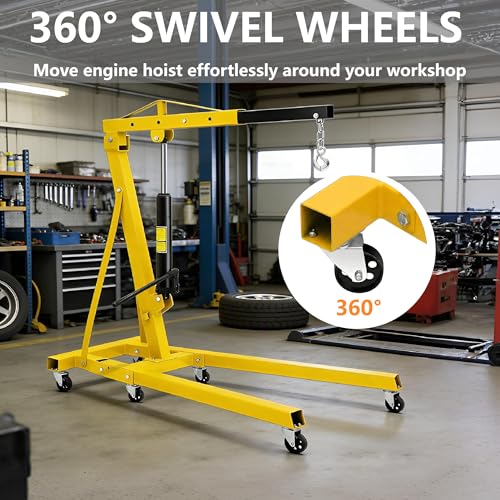 2 Ton Hydraulic Engine Hoist with Lever Stabilizer