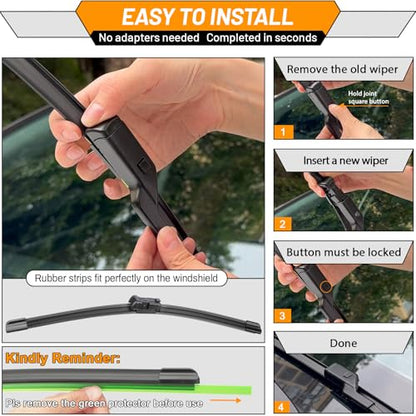 Windshield Wiper Blade Replacement for Chevy Trax Buick Encore