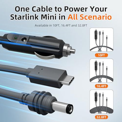 Starlink Mini Power Cable 3 (33 Foot)