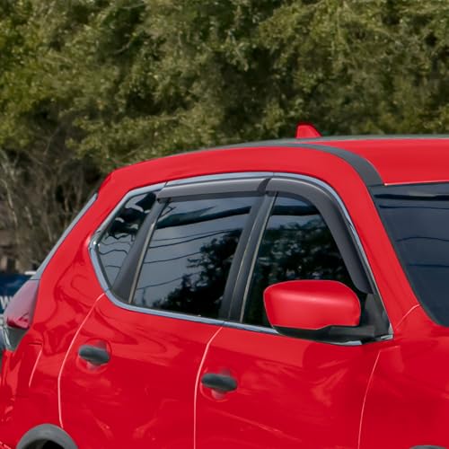 Tape on Extra Durable Rain Guards for Nissan Rogue 2014 (4 Count)