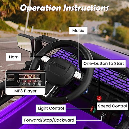 Ride on Car 12V Battery Powered Truck Vehicle with Remote Control