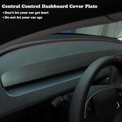 Goodangie00 4Pcs ABS Center Console Dashboard Cover Wrap Interior Accessories Compatible with 2025 2026 Tesla Model Y Juniper Accessories(Matte Black)