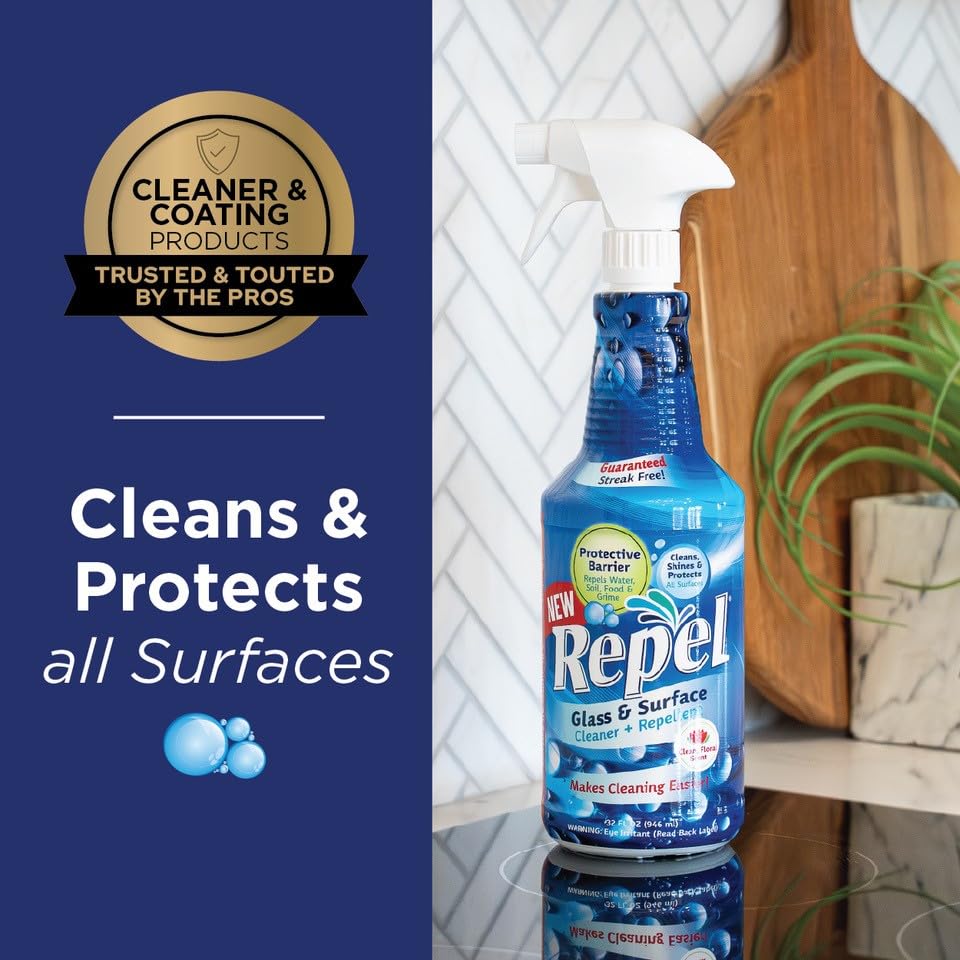 REPEL Glass & Surface Cleaner 32 fl. oz. (64 Fl Oz )
