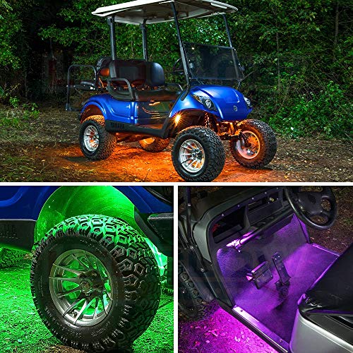12pc Million Color LED Golf Cart Underglow Kit for 12V 4