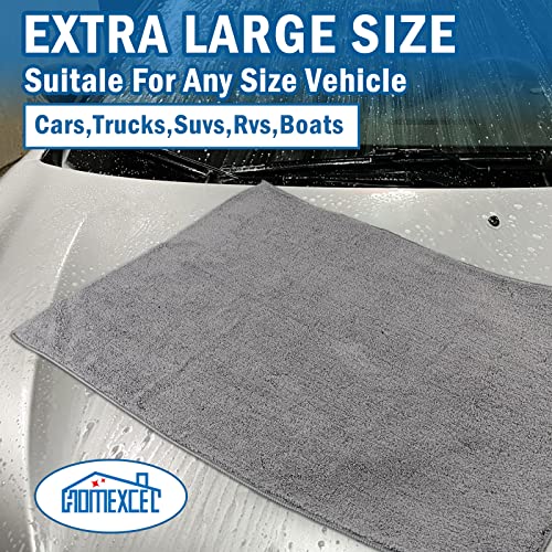 Professional Large Microfiber Car Drying Towels 2 Pack (2 Count)