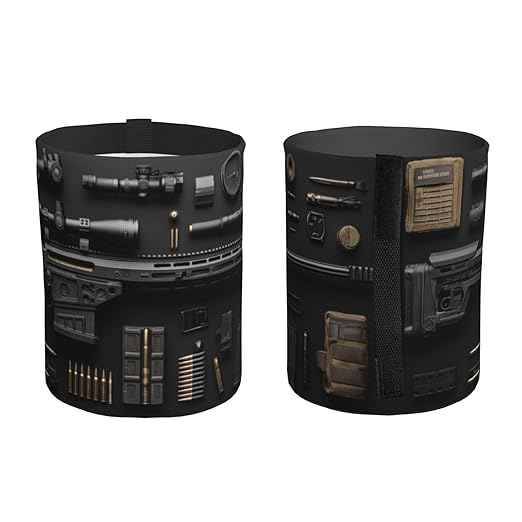 Gun Military Gear Arsenal Set Car Trash Can Waterproof Hanging Trash Bin Collapsible Garbage Can for Car Accessories Travel Camping Kitchen Home