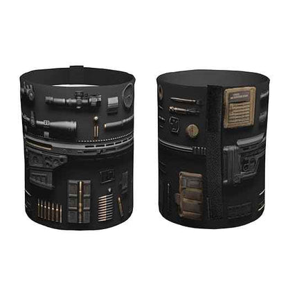Gun Military Gear Arsenal Set Car Trash Can Waterproof Hanging Trash Bin Collapsible Garbage Can for Car Accessories Travel Camping Kitchen Home