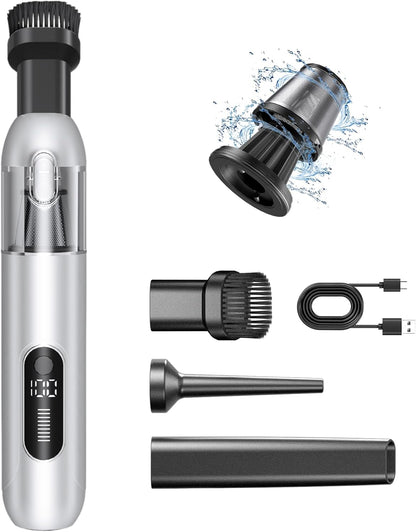 Cordless Handheld Car Vacuum, 16000PA 2-in-1 Blow & Suction, Brushless Motor, Type-C, Low Noise, for Home, Office