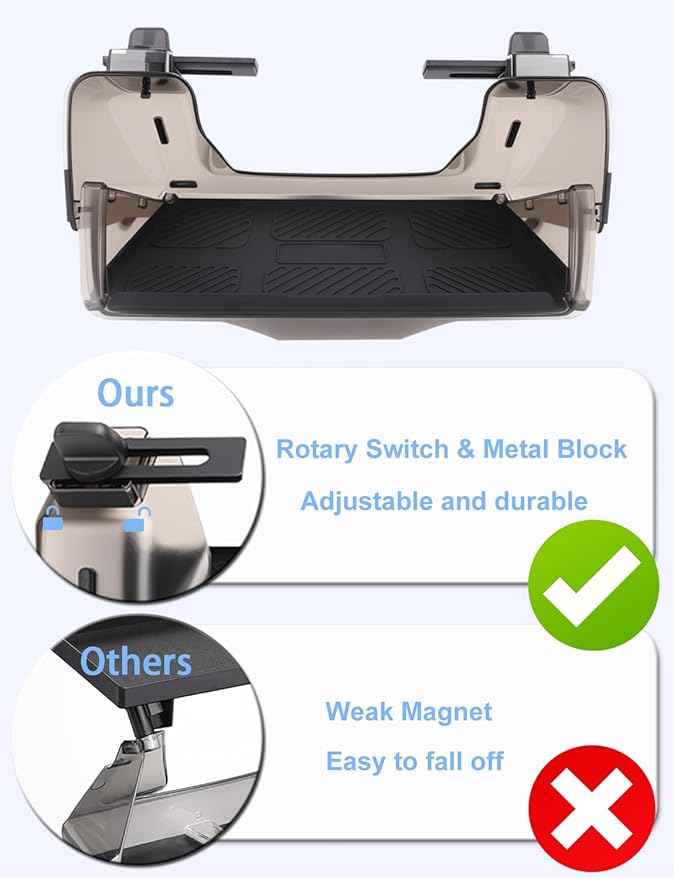 for Tesla Model Y 3 (Juniper & Highland Included) Under Screen Storage Shelf Organizer Tray Box Open-Close Hidden Center Console Organizer for Model Y 2020-2026 & Model 3 2017-2025 Accessories