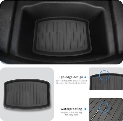 All Weather Cargo Liners for Tesla Model 3 Highland 2024/2025/2026 Accessories Trunk Mats,Frunk Rear Trunk Tray Mats