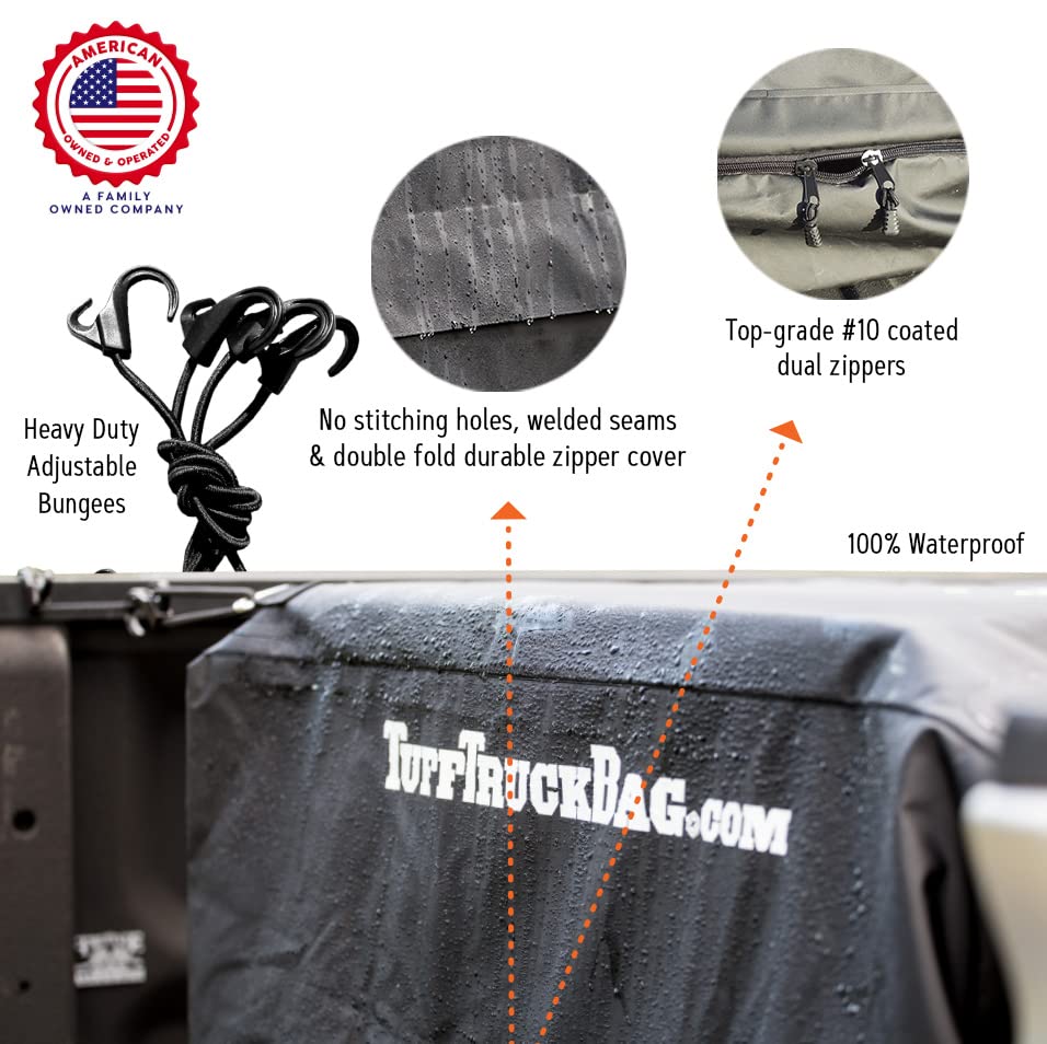 Black Waterproof Truck Bed Cargo Carrier
