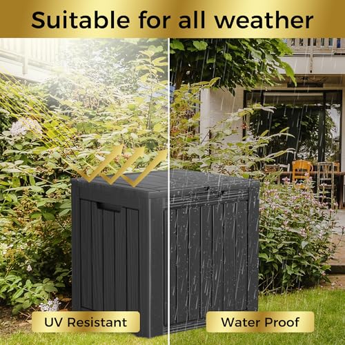35 Gallon Lockable Resin Deck Box