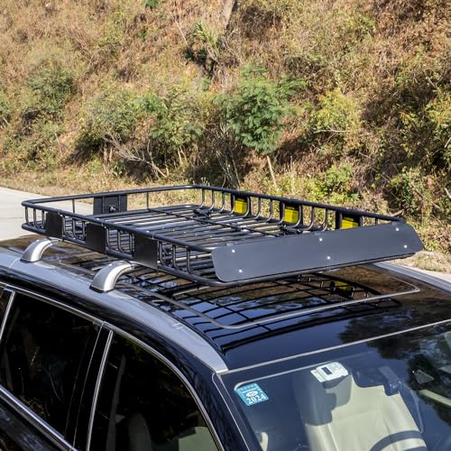 64" x 39" x 5" 200lb Heavy Duty Roof Rack Carrier Basket with Waterproof Bag