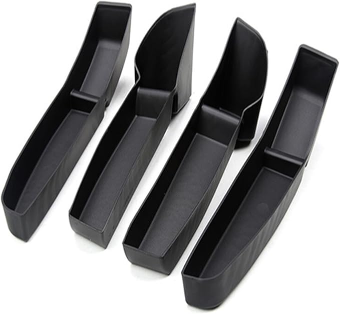 4Pcs Car Door Side Storage Box Compatible for Tesla Model 3 Model Y 2022 Interior Door Handle Organizer TrayCompatible for Tesla Model Y 2023 Accessories (Color : 4pcs Model 3)