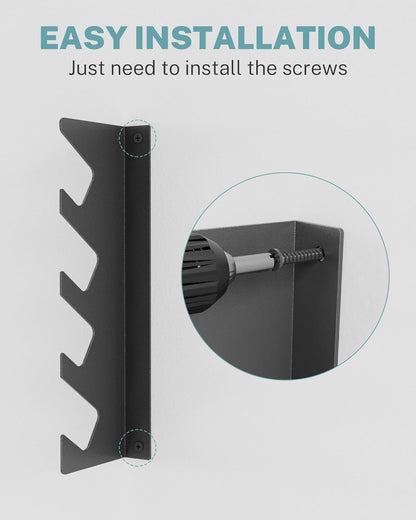 Garage Tool Organizer Wall Mount, Shed Yard Tool Organizer for Garage, Horizontal Organization Tool Racks for Walls, Shovels and Rakes, 3FT