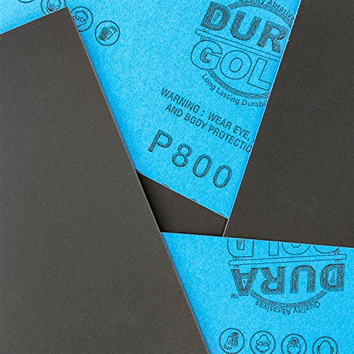 Premium 800 Grit Wet or Dry Sandpaper Sheets (25 Count)