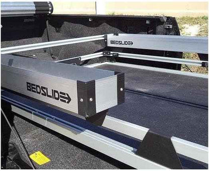 Bedslide Bedbin Side Kix Truck Bed Organizer, Storage Bin Attachments, 2 Boxes for Additional 7x44 Inches of Space on Each Side, Silver