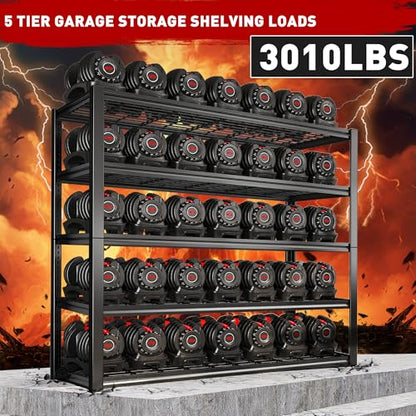 48.2" W Storage Shelves for Garage