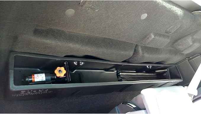DuHa 20115 Behind-The-Seat Storage fits 2017-2026 Ford F250 F350 F450 F550 Regular Cab | Black Heavy-Duty Back Seat Organizer | Includes Dividers