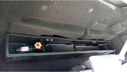 DuHa 20115 Behind-The-Seat Storage fits 2017-2026 Ford F250 F350 F450 F550 Regular Cab | Black Heavy-Duty Back Seat Organizer | Includes Dividers