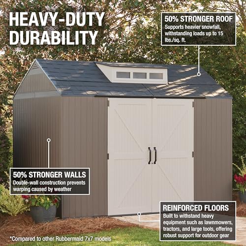 Extra Large Resin Outdoor Storage Shed With Floor