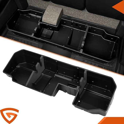 GEARLAST Underseat Storage Compatible with Chevy Silverado/GMC Sierra 1500 2500 3500 2019-2025, Rear Under Seat Organizer Cargo Box, Upgraded Rear Under Seat Organizer Cargo Box