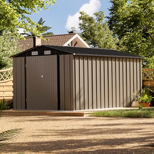 8 x 12 FT Metal Storage Shed for Outdoor