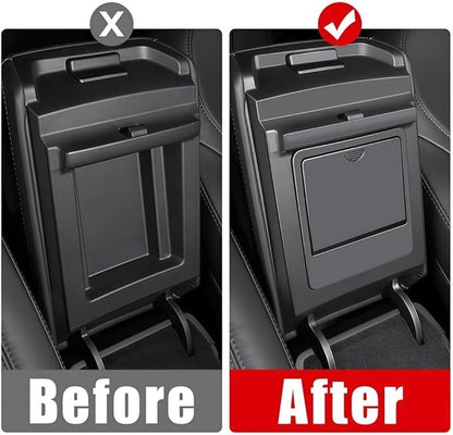 GGCLIMAX Car Organizers And Storage Car Central Console Armrest Box Storage Tray Compatible with Tesla Model 3/Y 2017-2025 ABS Plastic Organizer Car Essentials