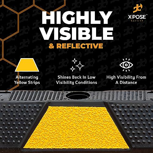 72" Heavy Duty Rubber Parking Stopper (2 Count)