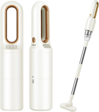 2-in-1 Mini Cordless Vacuum Cleaner, Handheld Vacuum Cleaner, USB Rechargeable Car Vacuum Portable, Quickly Dust Removal, for Hardwood Floor, Carpets, Pet Hair, Car, Office & Home Cleaning