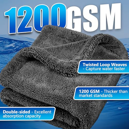 Microfiber Towel Car Drying Detailing Wash Cloth Car Care