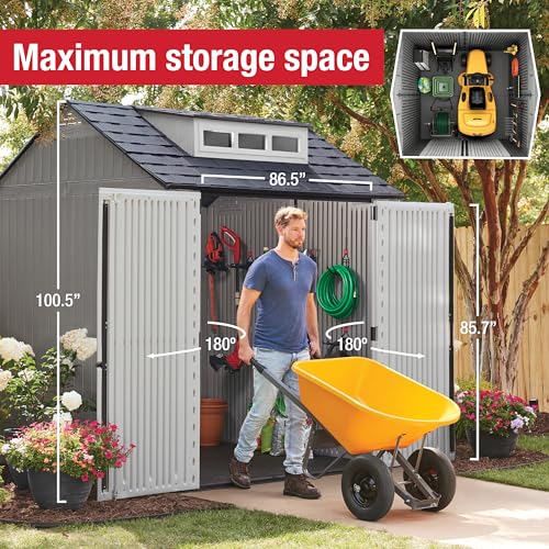 Resin Outdoor Storage Shed With Floor