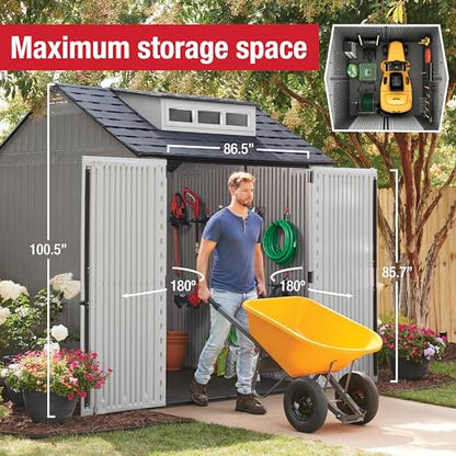 Resin Outdoor Storage Shed With Floor