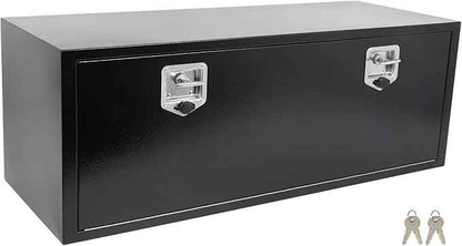 SCITOO 48" Iron Truck Bed Tool Box,Heavy Duty Crossover Storage for Most Full Size Pickups,Lockable Weatherproof Chest,Fits 48"WX18"DX18"H Truck Beds,Easy Access to Load and Unload