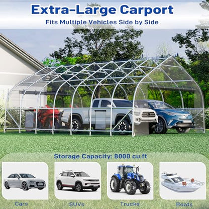 20x30 FT Reinforced Heavy Duty Carport