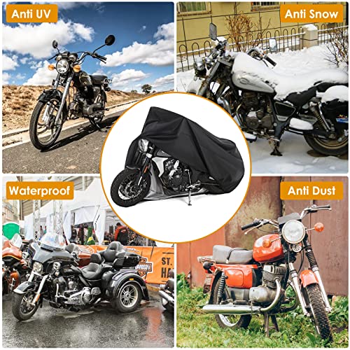 Motorcycle Cover All Season Universal Weather Waterproof Motorbike Cover with Lock