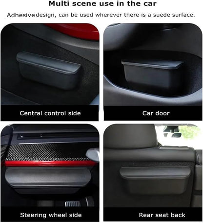Adhesive Glasses Box Suitable Compatible for Tesla Model Y Model 3 Storage Box Multifunctional Car Sunglasses Box 2023 Accessories (Color : Cap 2PCS)